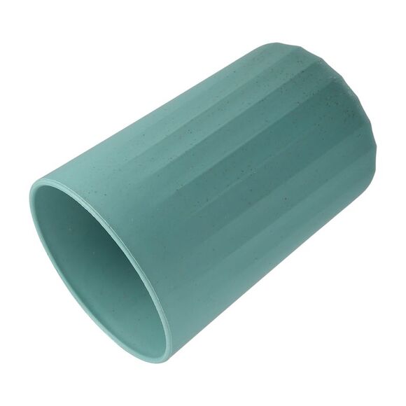 Bathroom Smooth Lines Wheat Straw Toothpaste Tumbler Deep Green 4.09''x2.80'' - Picture 5 of 6